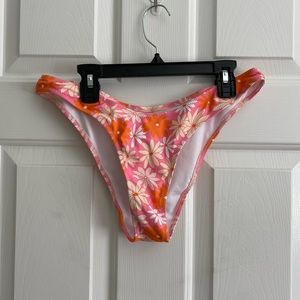Never Worn SHEIN Pink, Orange Floral Cheeky Bikini Bottoms